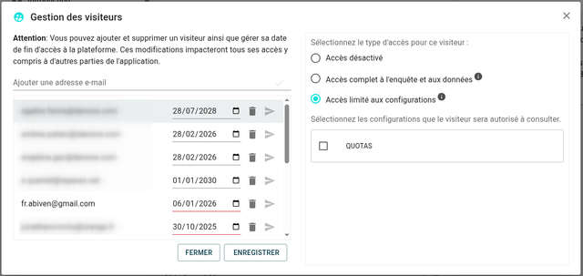 Manage your visitors