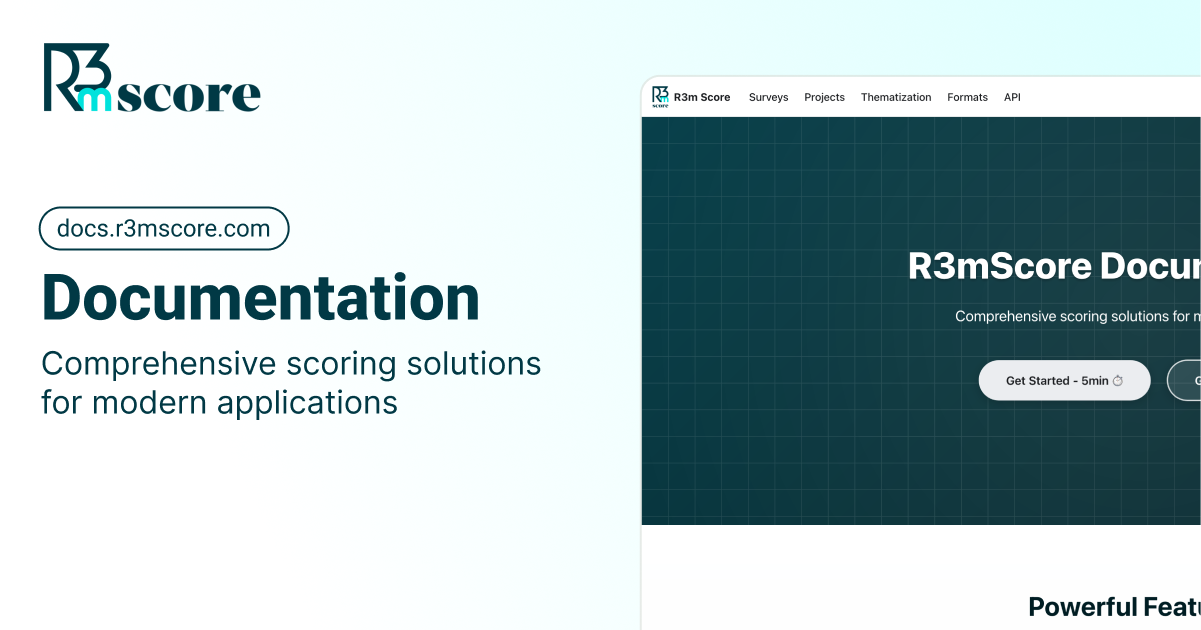 R3M score platform introduction guide - R3mScore